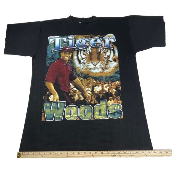 Authentic Vintage 90’s Tiger Woods Masters Champion T-shirt R20 - Picture 7 of 13
